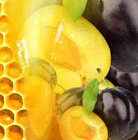 Honig-Pflaume in einer 1 Liter Euroflasche